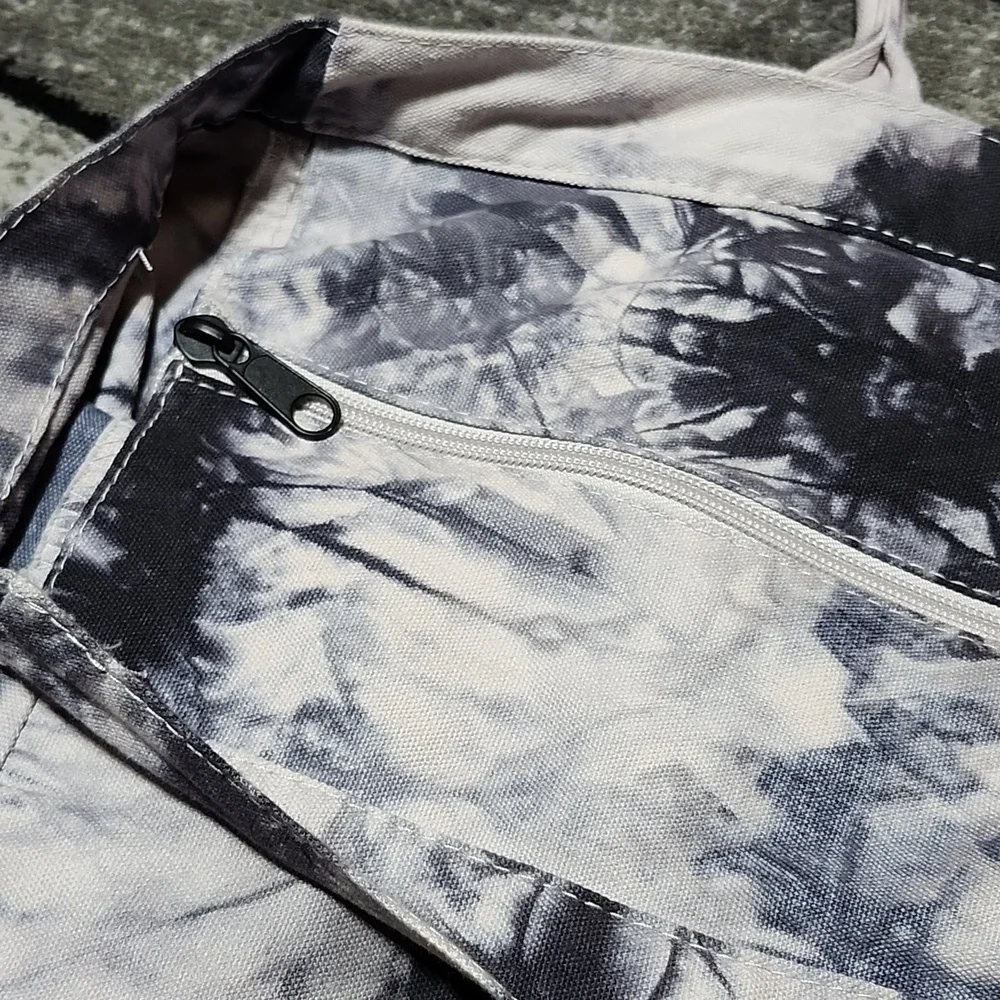 VS PINK 2021 TIE-DYE FULL-ZIP CANVAS COTTON WEEKENDER SHOULDER BAG